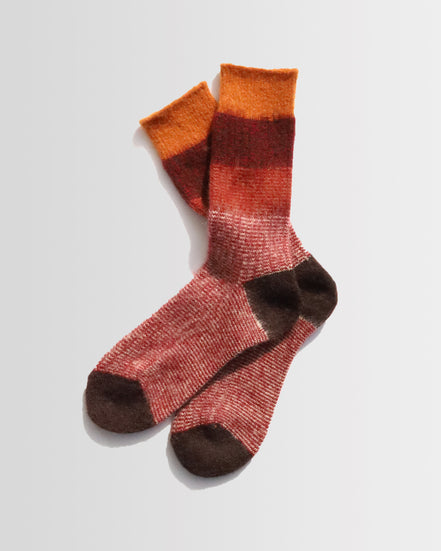 Fuzzy Gradation Knit Crew
