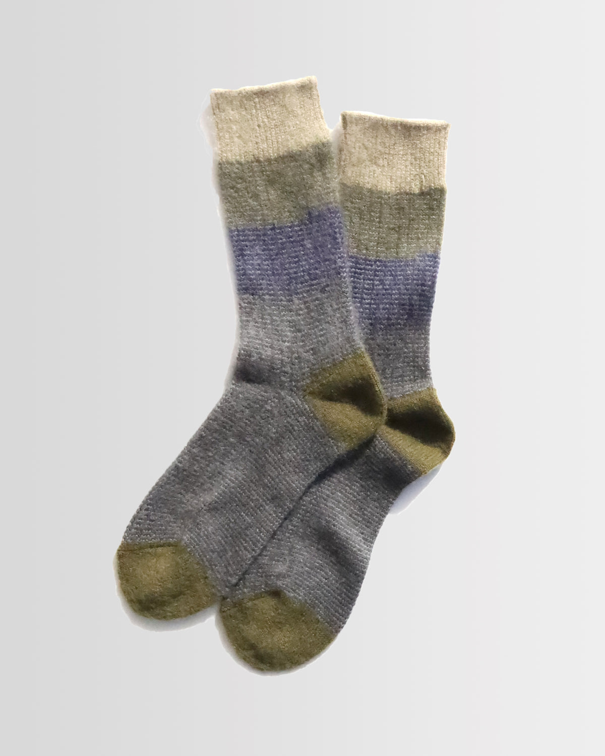 Fuzzy Gradation Knit Crew