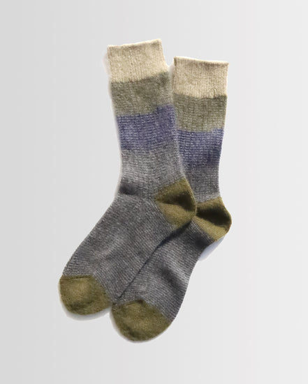 Fuzzy Gradation Knit Crew