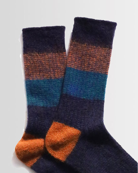 Fuzzy Gradation Knit Crew